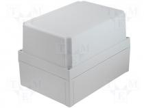 Enclosure Fibox series MNX ABS 255x180x175 cover grey