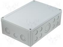 Fibox MNX enclosure PC 255x180x88mm grey cover