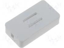 Enclosure with screw terminal 49x25,5x11mm white