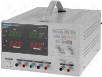 Programmable multi-channel power supply 0-30V/3Ax2 DC