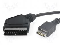 Cable, plug PLAYSTATION - plug SCART, 3m