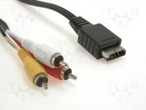 Cable, plug PLAYSTATION - 3x plug RCA, 1,5m