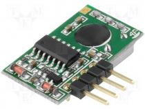 Miniature RF receiver -98dBm 868MHz FSK