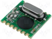 Miniature RF transceiver -105/5dBm 433MHz FSK SMD