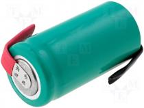 Rechargeable cell Ni-MH 1,2V 650mAh dia 14,5x30mm blade