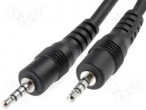 Cable, plug JACK 4pin- plug JACK 4pin, 3m