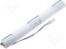 Rechargeable cell 6,0V 4000mAh 33x300mm leads