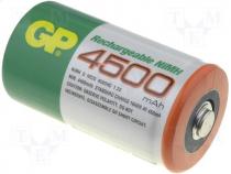 Rechargeable cell Ni-MH 1,2V 4500mAh R20 D GP