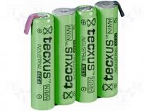 Rechargeable cell Ni-MH 4,8V 800mAh 4x AAA Ready to use