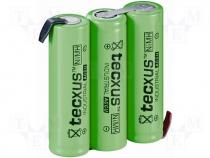 Rechargeable cell Ni-MH 3,6V 2100mAh 3xAA Ready to use