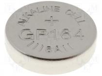 Alkaline coin battery 1,5V dia 6,8x2,1mm GP