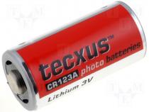 Lithium battery 3V dia. 17x34,2mm Tecxus