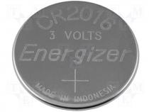 Lithium coin battery 3V dia. 20x1,6mm Energizer