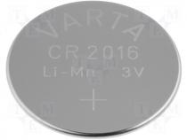 Lithium coin battery 3V 90mAh dia 20x1,6mm Varta