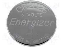 Lithium coin battery 3V dia. 20x2,5mm Energizer