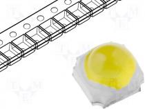 LED 3535 1W ceramic warm white 70lm 80 with lens