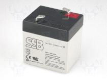 Rechargeable acid cell 6V 1Ah 51x42x51mm