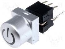 Switch microswitch bistable DC load:0.1A/30V LED THT