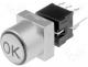 Tact Switch - Switch microswitch monostable DC load:0.1A/30V LED THT