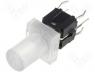 Tact Switch - Switch microswitch monostable DC load:0.5A/12V LED THT