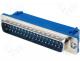Connector D Sub male PIN 37 IDC for ribbon cable crimped