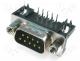 DHP8-09M - Connector D Sub male angled 7 2 mm standard PIN 9 THT 5A