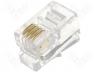 RJ9W - Connector RJ9 plug PIN 4 IDC crimped on cable