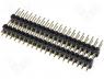Pin header pin strips male PIN 40 straight double deck THT