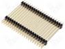 ZL2038-40 - Pin header pin strips male PIN 40 straight double deck THT