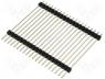 ZL2045-20 - Pin header pin strips male PIN 20 straight double deck THT