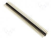 Pinhead - Pin header pin strips male PIN 80 angled 2.54mm THT 2x40