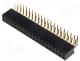 ZL263-40DG - Socket pin strips female PIN 40 angled 2.54mm THT 2x20 3A