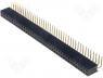ZL263-80DG - Socket pin strips female PIN 80 angled 2.54mm THT 2x40 3A