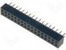 Socket pin strips female PIN 34 straight 2mm THT 2x17