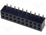 Socket pin strips female PIN 20 straight 2mm SMD 2x10