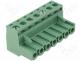 TBW-5-7P/GN - Pluggable terminal block plug female 2.5mm2 5.08mm on cable