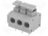 DG235-5.0-03P - Terminal block angled with push button 1.5mm2 THT ways 3