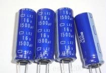 Capacitor electrolytic 1500uF 16V 10x28mm 105C