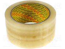 Packing tapes, L 66m, Width 48mm, Colour  colourless