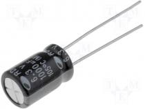 Capacitors Electrolytic - Capacitor electrolytic THT 1000uF 6.3V Ø8x11.5mm Pitch 3.5mm