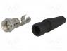 Plug, F, male, straight, 7mm, screw terminal, for cable