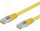 Patch cord F/UTP 5e connection 1 1 stranded CCA PVC yellow