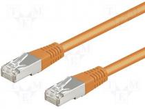 F/UTP5-CCA-015OR - Patch cord F/UTP 5e connection 1 1 stranded CCA PVC orange
