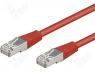 Patch cord F/UTP 5e connection 1 1 stranded CCA PVC red 1.5m