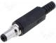   - Plug DC mains female 5.5mm 2.1mm for cable soldering 9.5mm