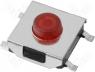 Tact Switch - Microswitch 1 position SPST NO 0.05A/12VDC SMT 1.6N 3.1mm