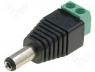 PC-2.1-TB - Plug DC mains female 5.5mm 2.1mm straight screw terminals