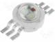 OSTCXBEAC1E - LED, power; 3W; EMITER, tricolour; RGB; 120; d red:625nm; 50lm