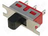 Slide Switch - Switch slide 2 position SPDT 5A/120VAC 5A/28VDC ON ON 1000MΩ