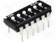 EAH106E - Switch DIP SWITCH Poles number 6 ON OFF 0.1A/24VDC  25÷70°C